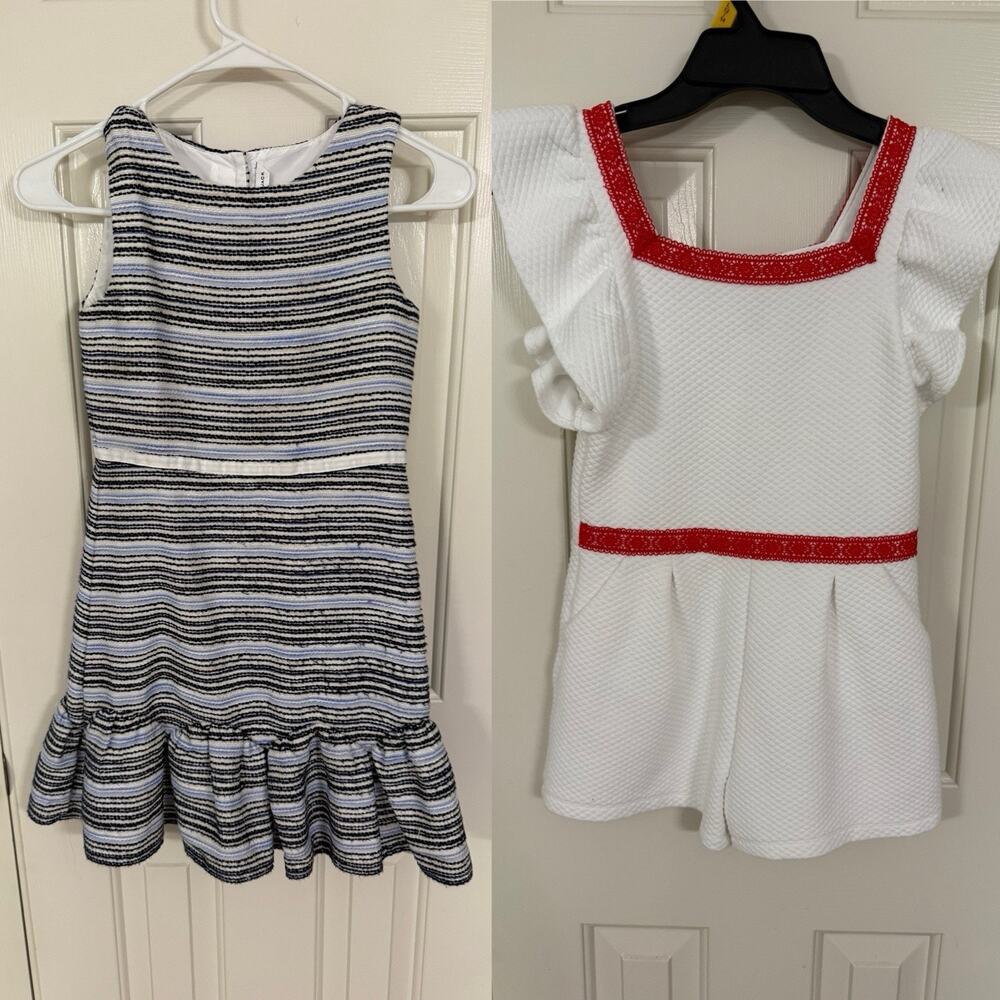 Janie And Jack Lot Of 2 Girls 10 Dress Romper